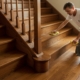 Уход за деревянными лестницами с покрытием маслом