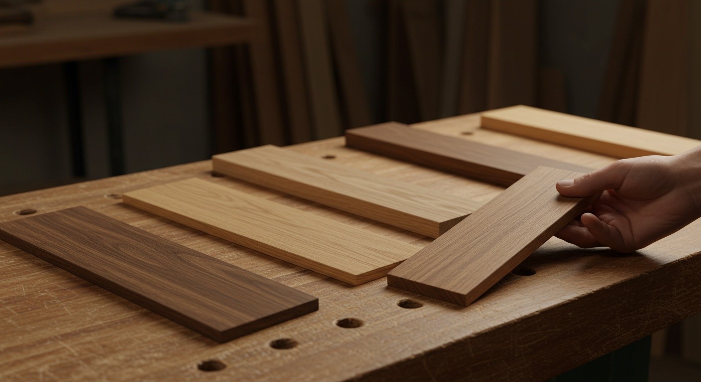 Перила из дерева с выразительной текстурой