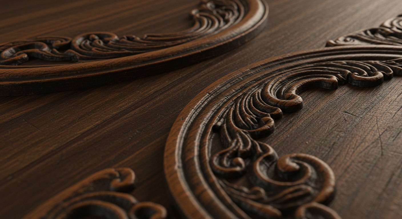 Объемные декоративные элементы из дерева антикварного качества