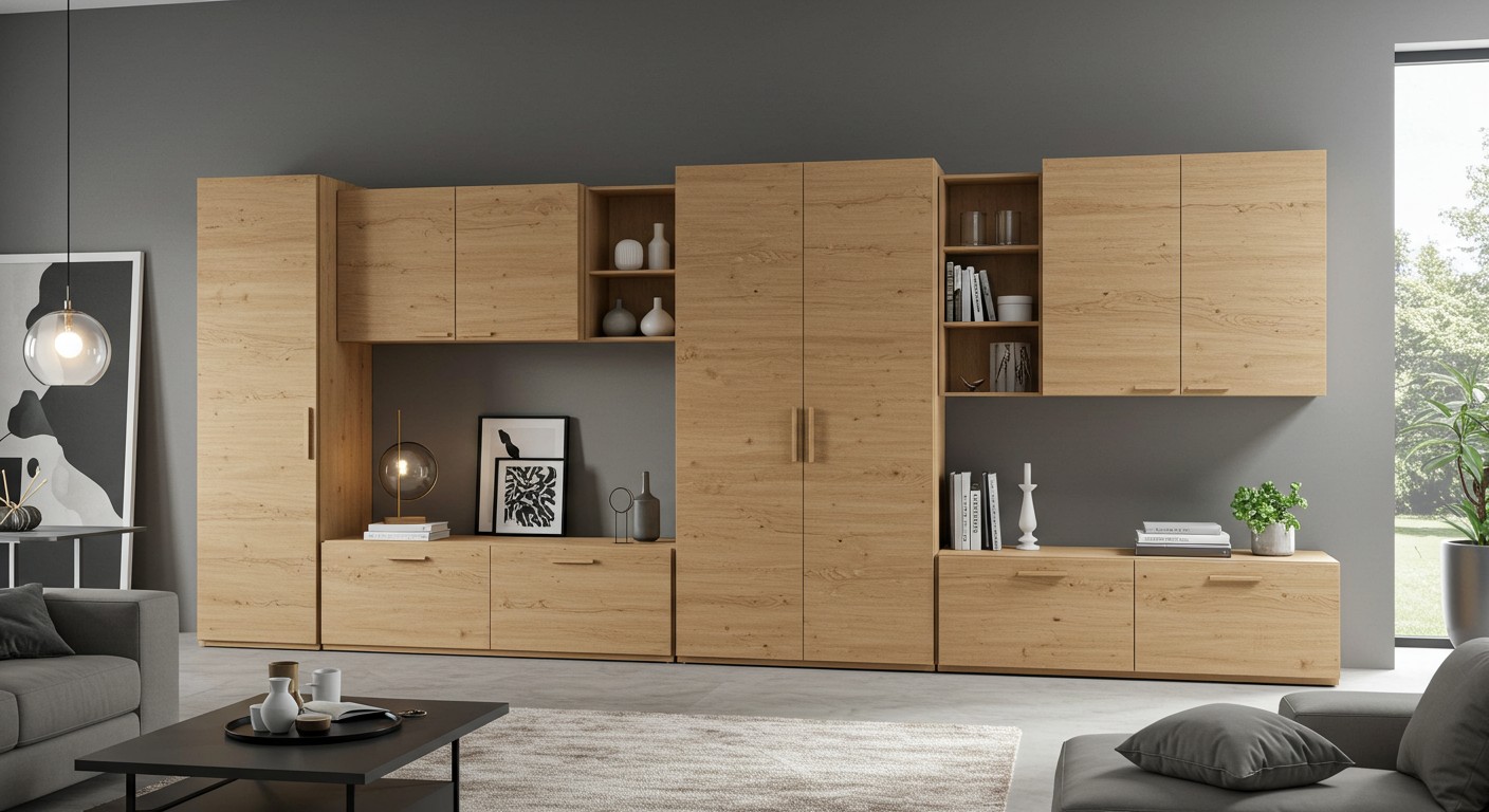 Корпусная мебель стенки модульные