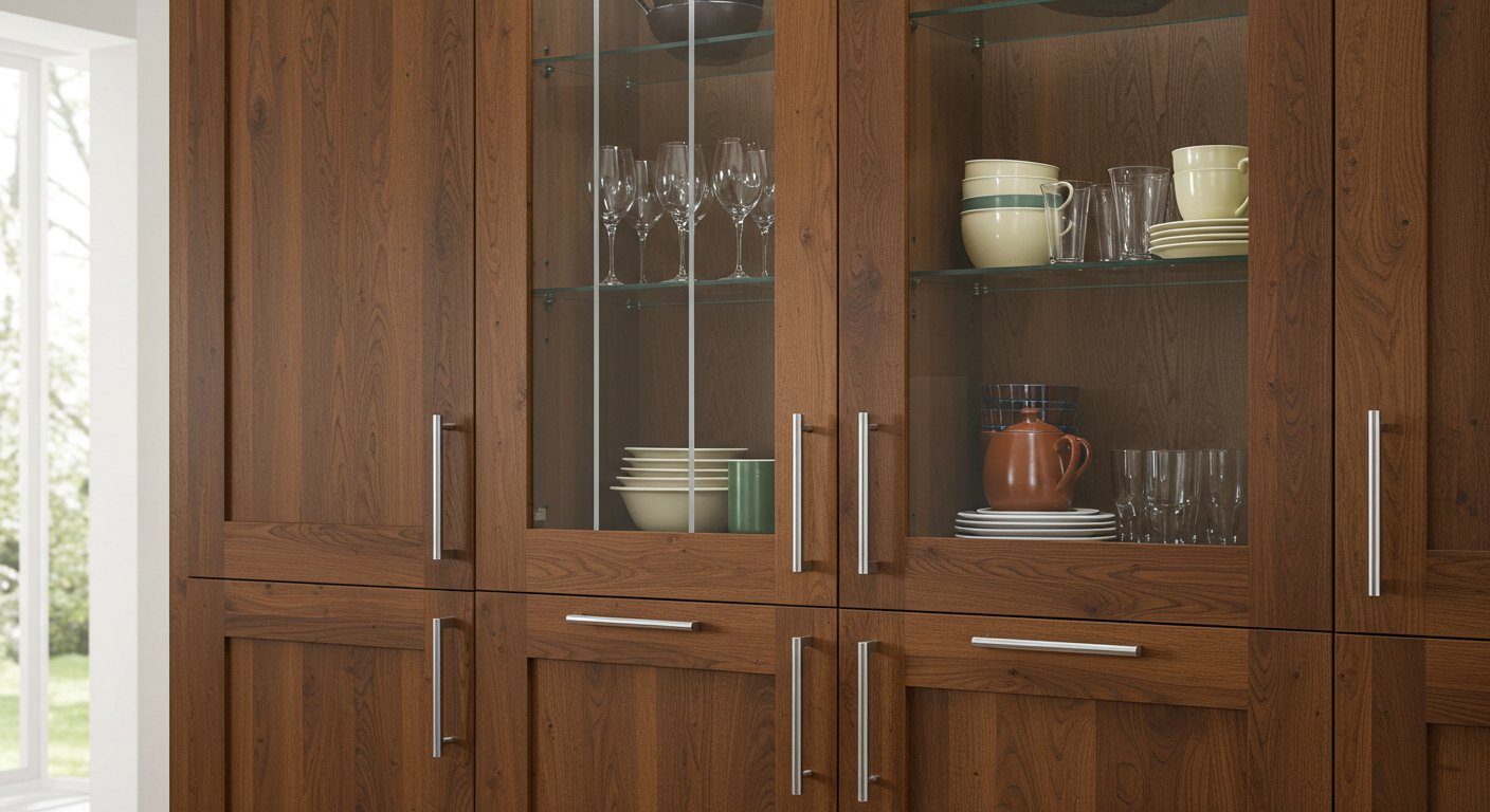 Корпусная мебель витрины для кухни