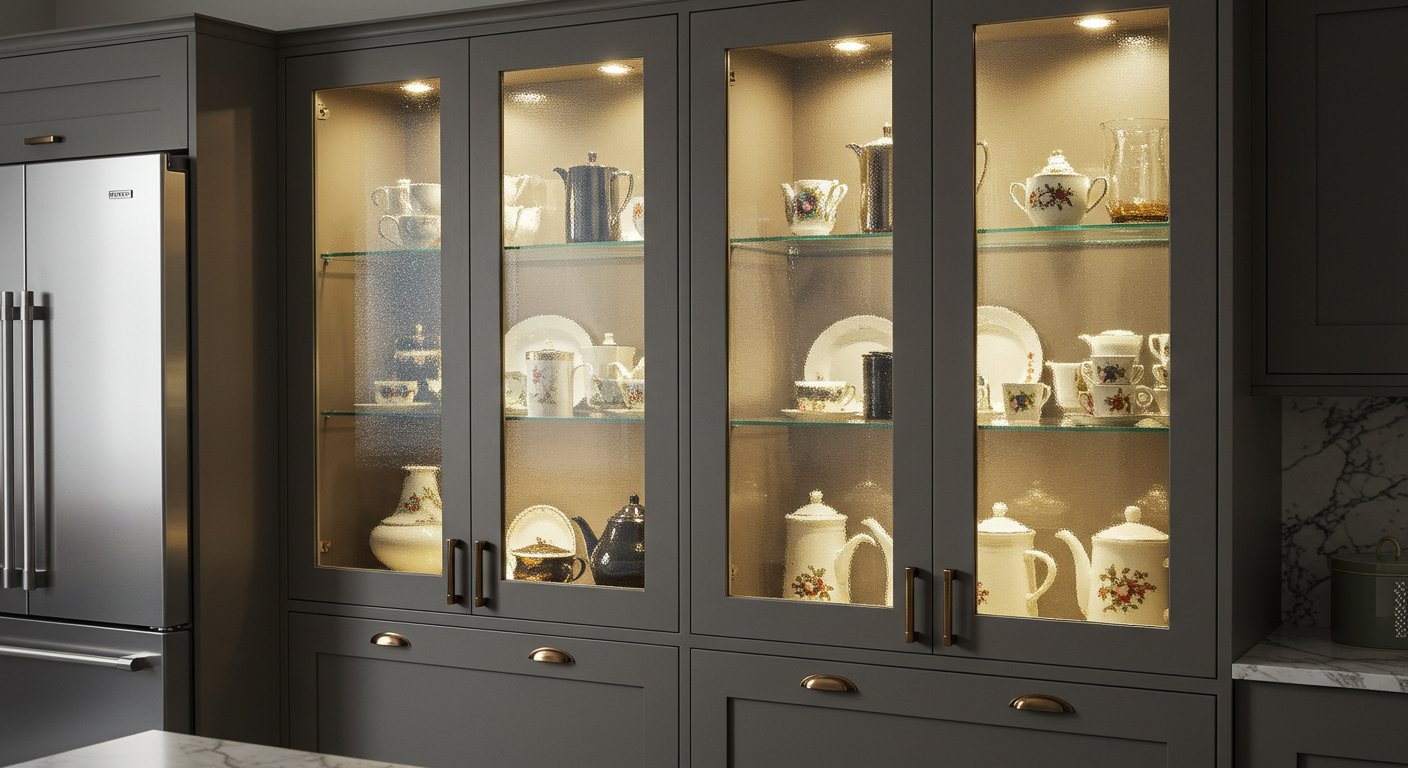 Витрина для кухни корпусная мебель