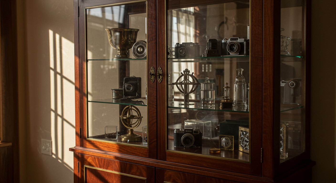 Стеклянная витрина корпусная мебель