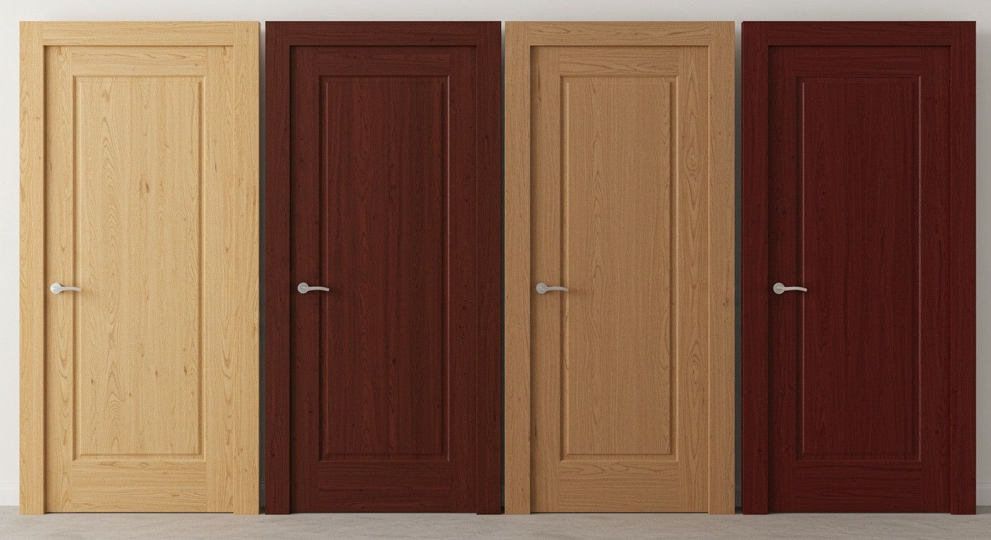 Витрины с дверцами из массива