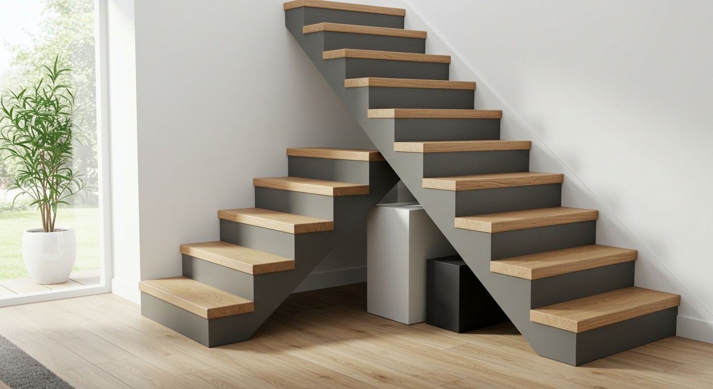 Модульная лестница для жилого помещения